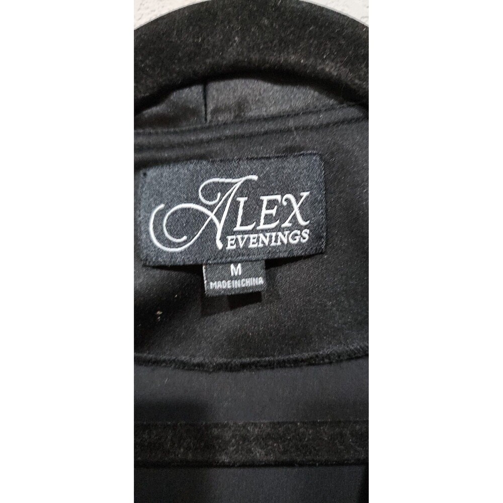 Alex Evenings Womens Velvet 2pc Set Size M Jacket & Pants NYE Holiday - Picture 7 of 16